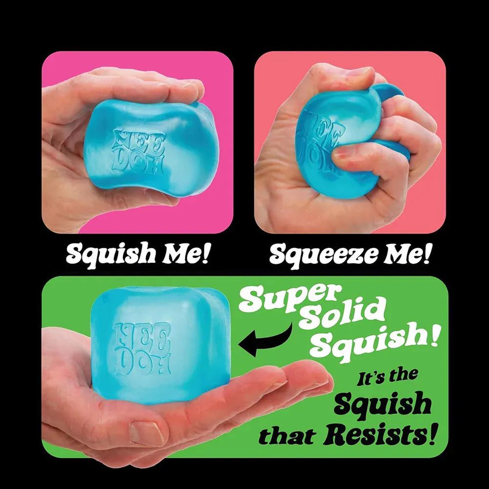 Schylling Needoh Nice Cube Sensory Fidget Cube Stress Relief Anxiety Sensory Tool for Focus ADHD & Calming Office Desk Gadget
